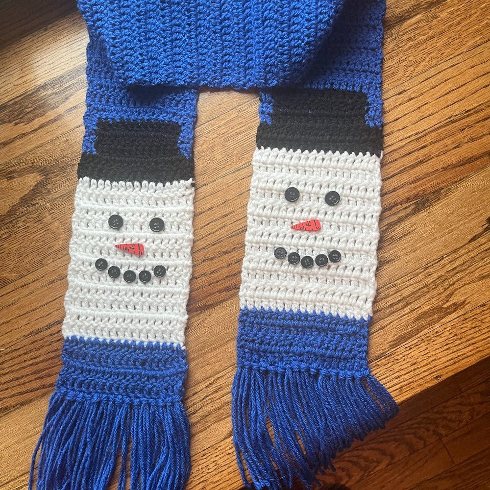 Snowman scarf - super cute